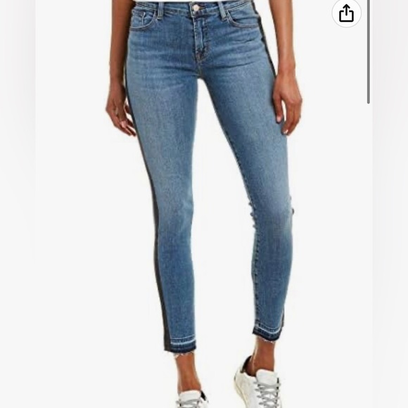 J Brand Denim - JBrand Alana distressed mid-rise skinny jeans
